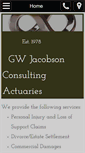 Mobile Screenshot of jacobsonactuaries.com
